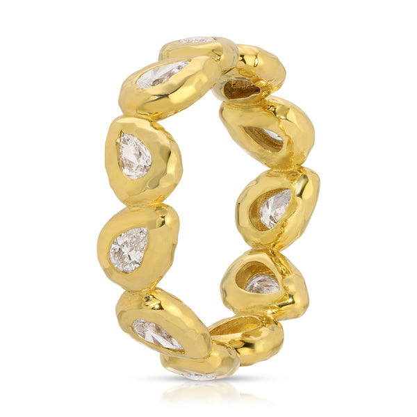 Octavia Elizabeth Diamond Pear Nesting Gem Eternity Ring