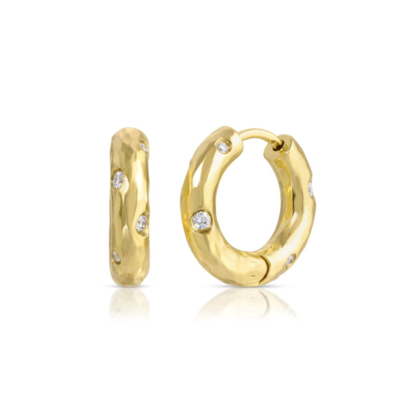 octavia elizabeth Diamond Petite Gemmed Gabby Hoops octavia elizabeth Diamond Petite Gemmed Gabby Hoops