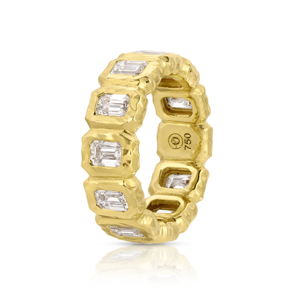 Octavia Elizabeth Emerald Cut Diamond Nesting Gem Eternity Ring