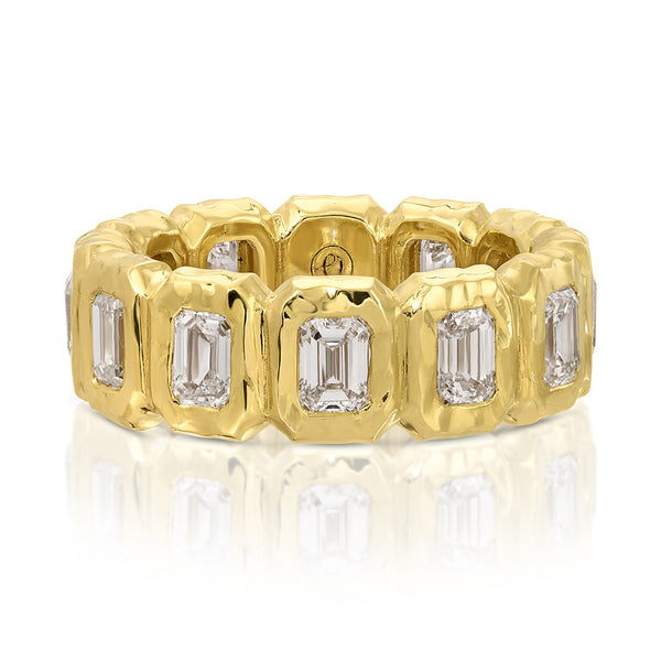 octavia elizabeth Emerald Cut Diamond Nesting Gem Eternity Ring