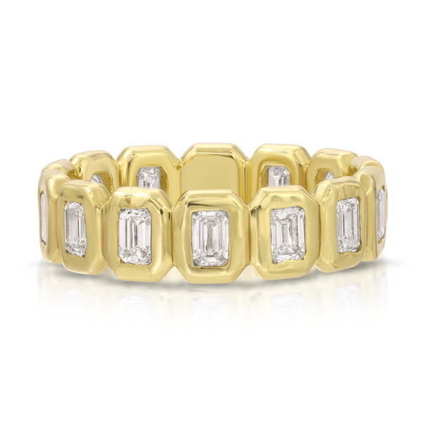 octavia elizabeth Emerald Cut Diamond Petite Nesting Gem Eternity Ring
