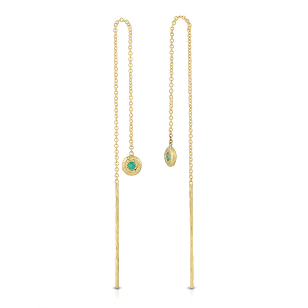 octavia elizabeth Emerald Nesting Gem Drop Earrings