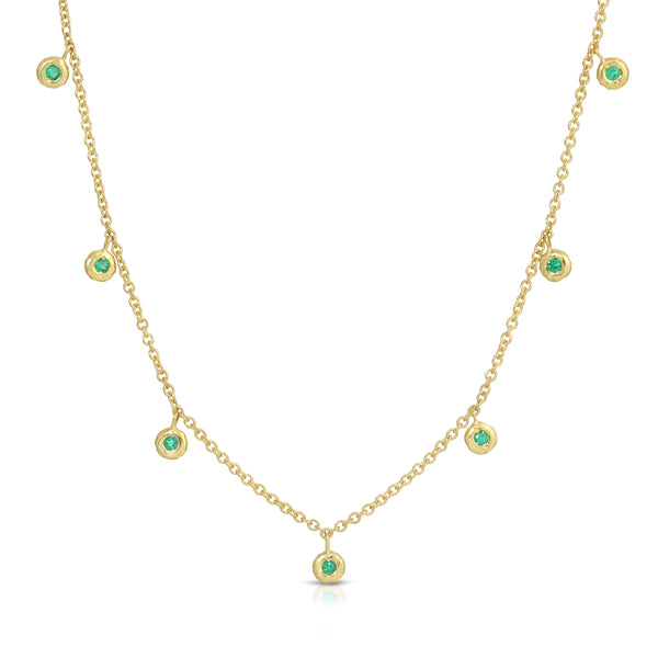 octavia elizabeth Emerald Nesting Gem Eternity Necklace