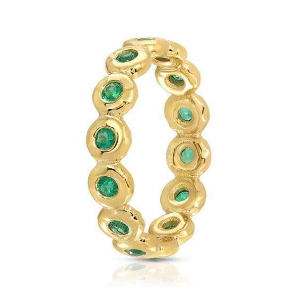 Octavia Elizabeth Emerald Nesting Gem Eternity Ring