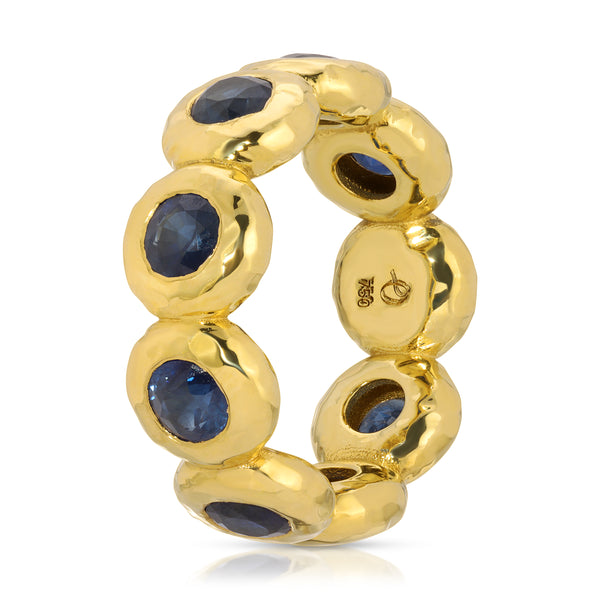 Octavia Elizabeth Extra Large Sapphire Nesting Gem Eternity Ring