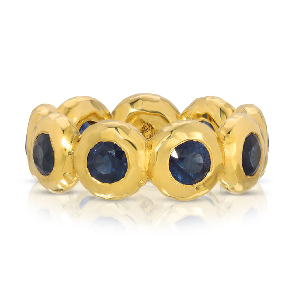 octavia elizabeth Extra Large Sapphire Nesting Gem Eternity Ring