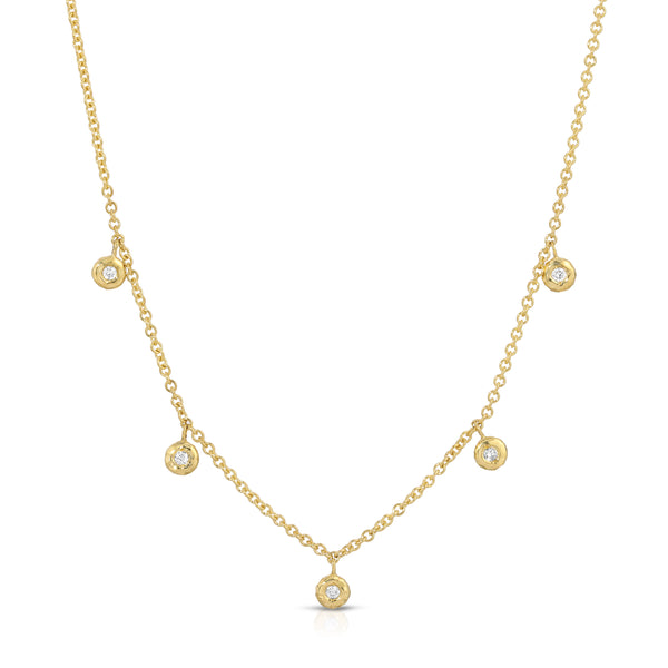 octavia elizabeth Five Diamond Nesting Gem Necklace
