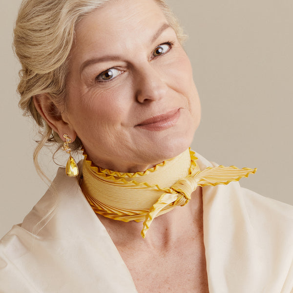 Octavia Elizabeth Floating Rose Cut Nesting Gem And Citrine Drop Earrings