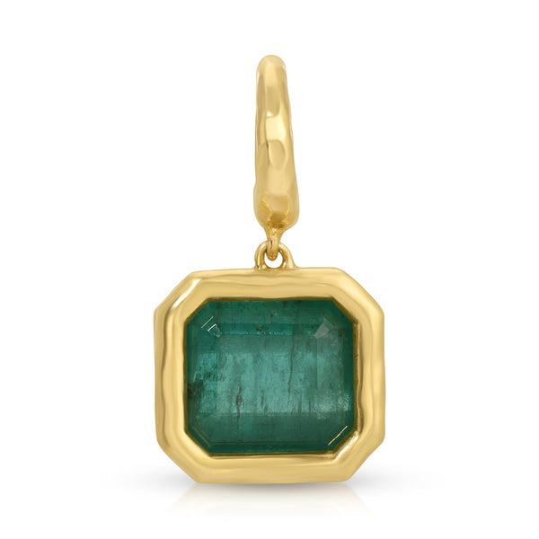 octavia elizabeth Hidden Gem Pendant - Asscher Cut Emerald 5.48