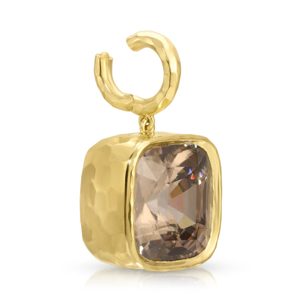 Octavia Elizabeth Hidden Gem Pendant - Champagne Zircon