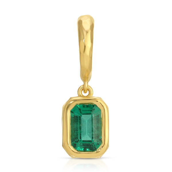 octavia elizabeth Hidden Gem Pendant - Emerald Cut Emerald - 1.10 Carats