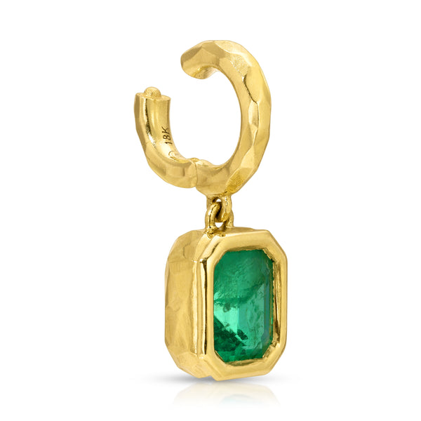 Octavia Elizabeth Hidden Gem Pendant - Emerald Cut Emerald - 1.31 Carats