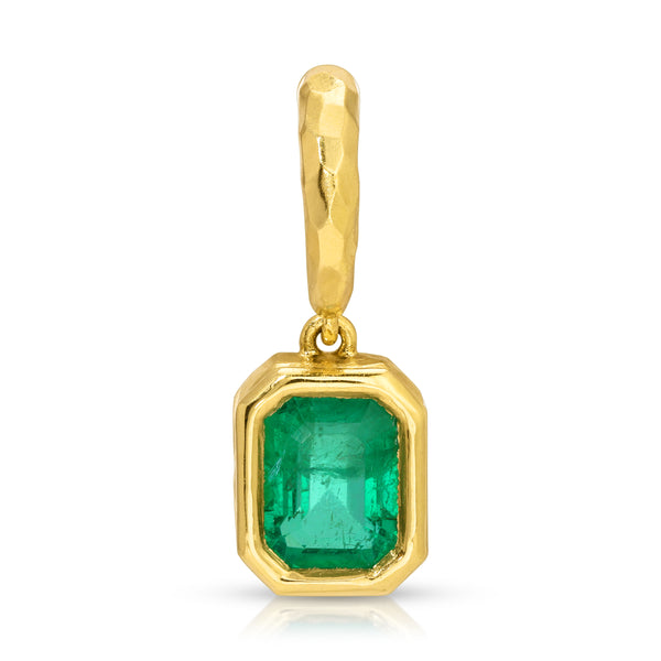 octavia elizabeth Hidden Gem Pendant - Emerald Cut Emerald - 1.31 Carats