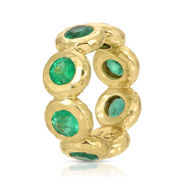 Octavia Elizabeth Jumbo Emerald Nesting Gem Eternity Ring