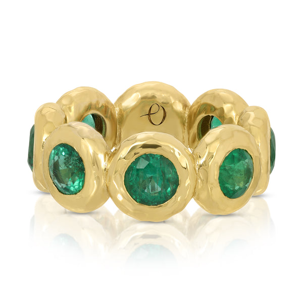 octavia elizabeth Jumbo Emerald Nesting Gem Eternity Ring