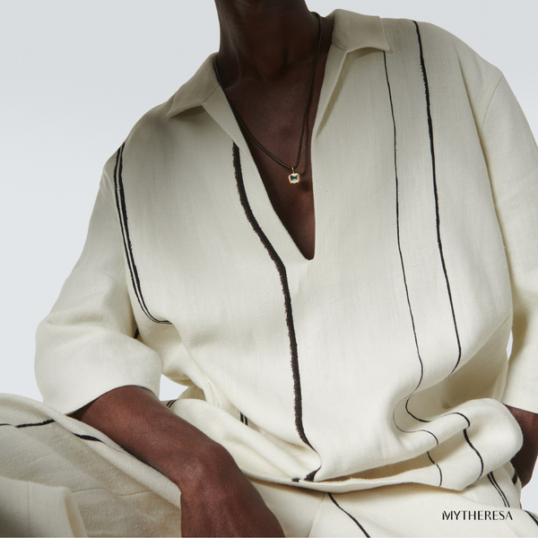 Octavia Elizabeth Leather And Gold Men’s Cord Necklace