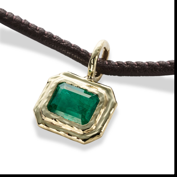 octavia elizabeth Leather and Gold Men’s Cord Necklace