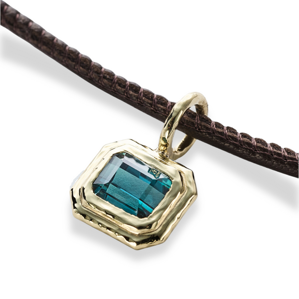 octavia elizabeth Leather and Gold Men’s Cord Necklace