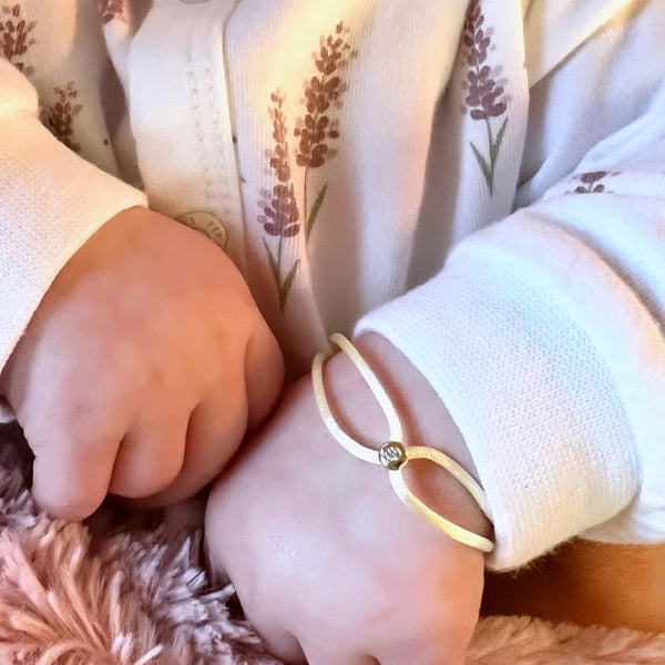 Octavia Elizabeth Light Yellow Baby Parachute Bracelet