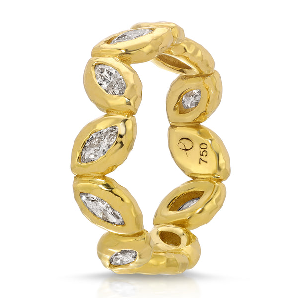 Octavia Elizabeth Marquis Diamond Nesting Gem Eternity Ring
