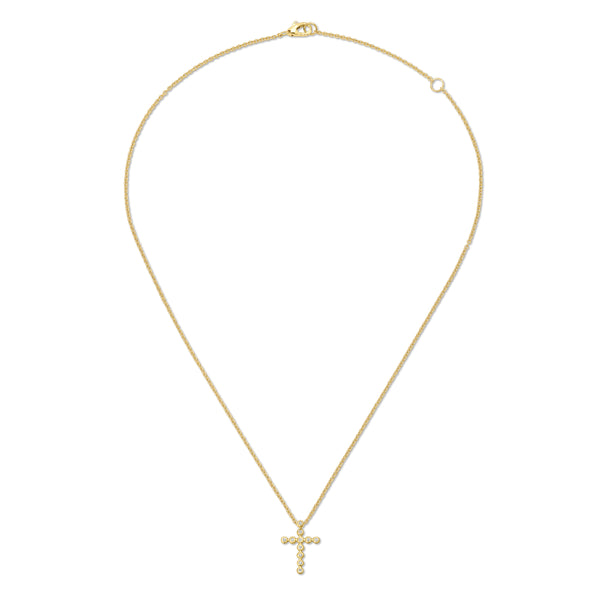 Octavia Elizabeth Medium Nesting Gem Cross Necklace
