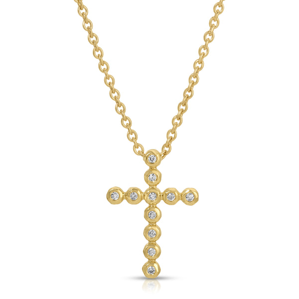 octavia elizabeth Medium Nesting Gem Cross Necklace