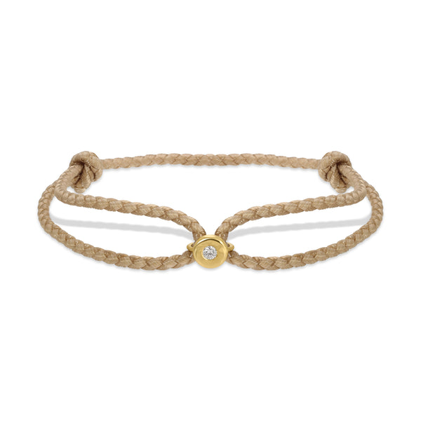 octavia elizabeth Men's Diamond Cream Parachute Nesting Gem Bracelet