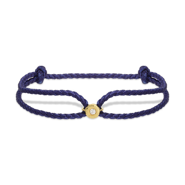 octavia elizabeth Men's Diamond Navy Parachute Nesting Gem Bracelet