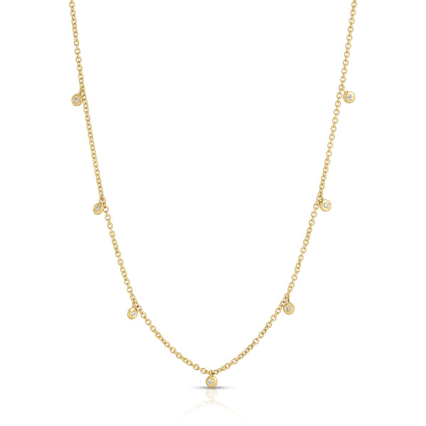 octavia elizabeth Micro Diamond Nesting Gem Eternity Necklace