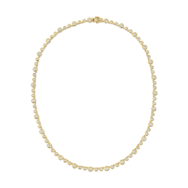octavia elizabeth Micro Diamond Nesting Gem Tennis Necklace