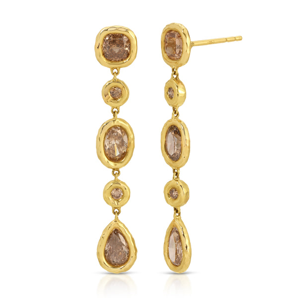 octavia elizabeth Mix and Match Champagne Diamond Nesting Gem Drops