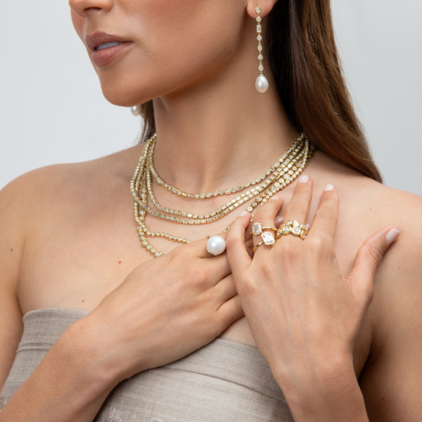 Octavia Elizabeth Mix And Match Diamond Nesting Gem Pearl Drops