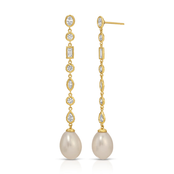 octavia elizabeth Mix and Match Diamond Nesting Gem Pearl Drops