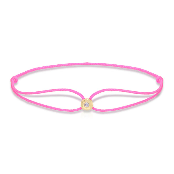 octavia elizabeth Neon Pink Parachute Nesting Gem Bracelet