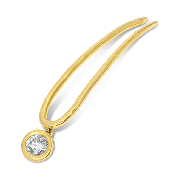 octavia elizabeth Nesting Gem Hair Pin - 1.62 Carat Round Diamond