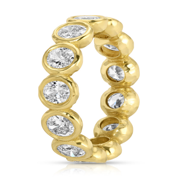 Octavia Elizabeth Nesting Gem Oval Diamond Eternity Band