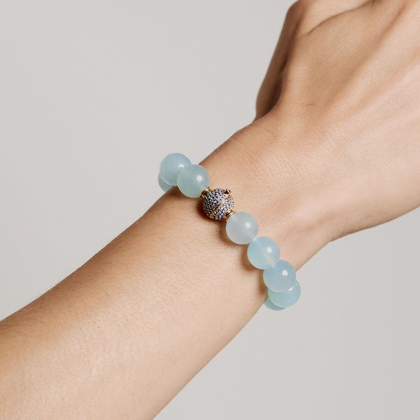 Octavia Elizabeth Aqua Orb Bracelet