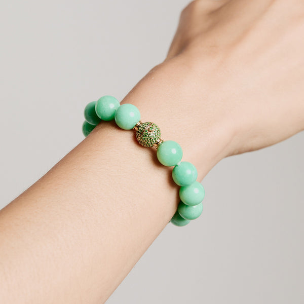 Octavia Elizabeth Chrysoprase Orb Bracelet
