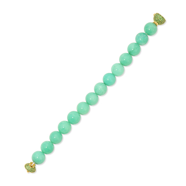 Octavia Elizabeth Chrysoprase Orb Bracelet