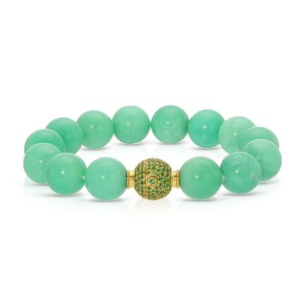 octavia elizabeth Chrysoprase Orb Bracelet