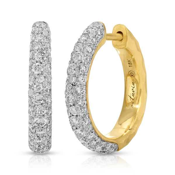 octavia elizabeth Cobblestone Diamond Hoop