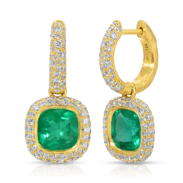 octavia elizabeth Cobblestone Hug Earring - Emerald