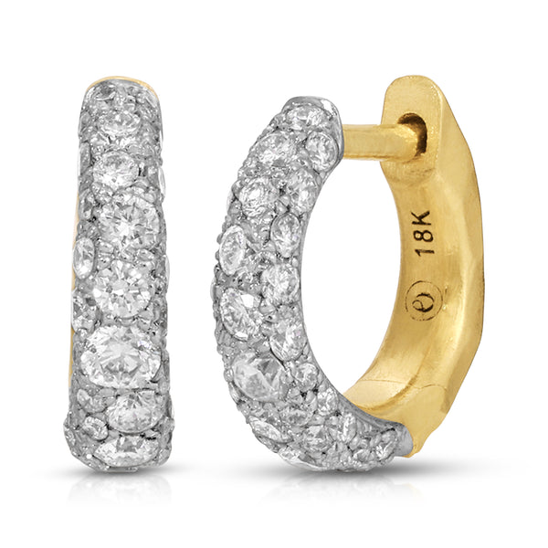 octavia elizabeth Cobblestone Micro Diamond Hoop