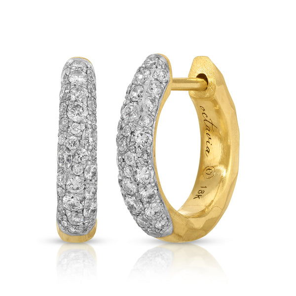 octavia elizabeth Cobblestone Petite Diamond Hoop