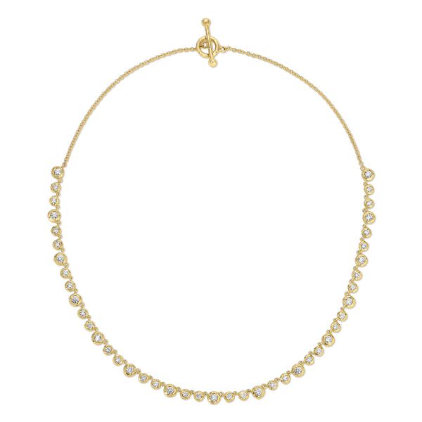 octavia elizabeth Demi Nesting Gem Tennis Necklace