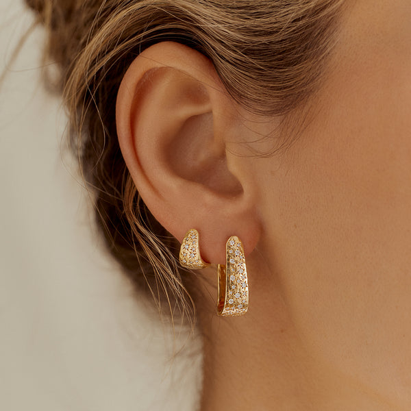 Octavia Elizabeth Diamond Jumbo Imogen Hoops