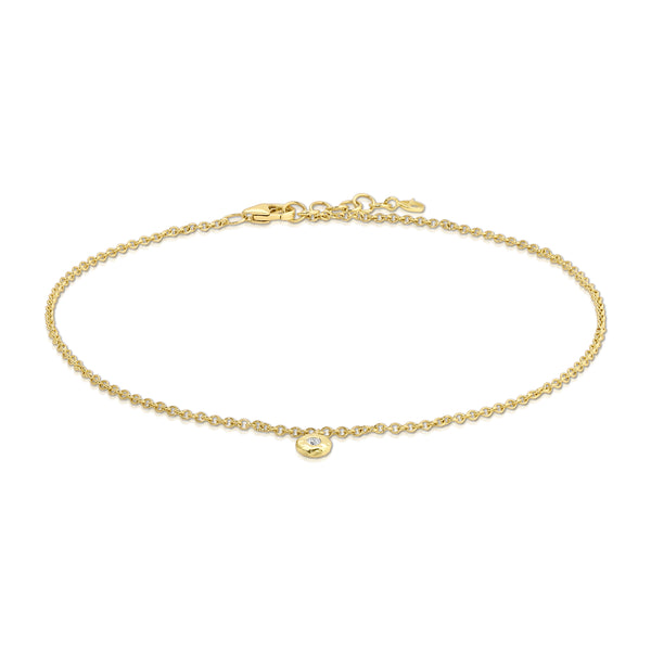 Octavia Elizabeth Diamond Nesting Gem Anklet