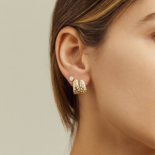 Octavia Elizabeth Diamond Petite Imogen Hoops