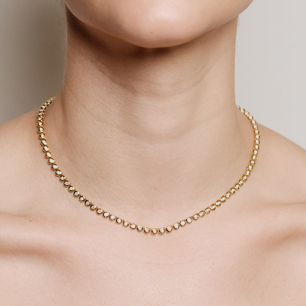 Octavia Elizabeth Diamond Tribute Tennis Necklace