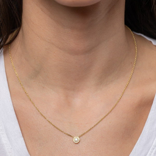 Octavia Elizabeth Double Orbit Necklace - Diamond